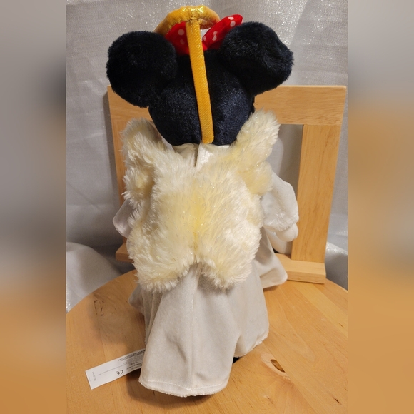 Disney Store Plush Minnie Mouse Angel Tree Topper Vintage 2000 Christmas - Picture 9 of 12